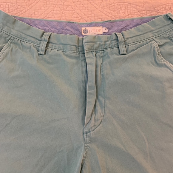 J. Crew | Turquoise Chino Flat-front Shorts - Picture 3 of 4